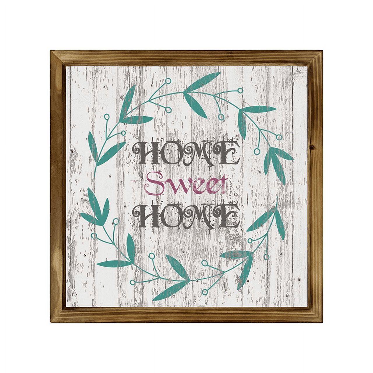 Eveokoki Home Sweet Home Square Rustic Wood Signs,Vintage Wooden