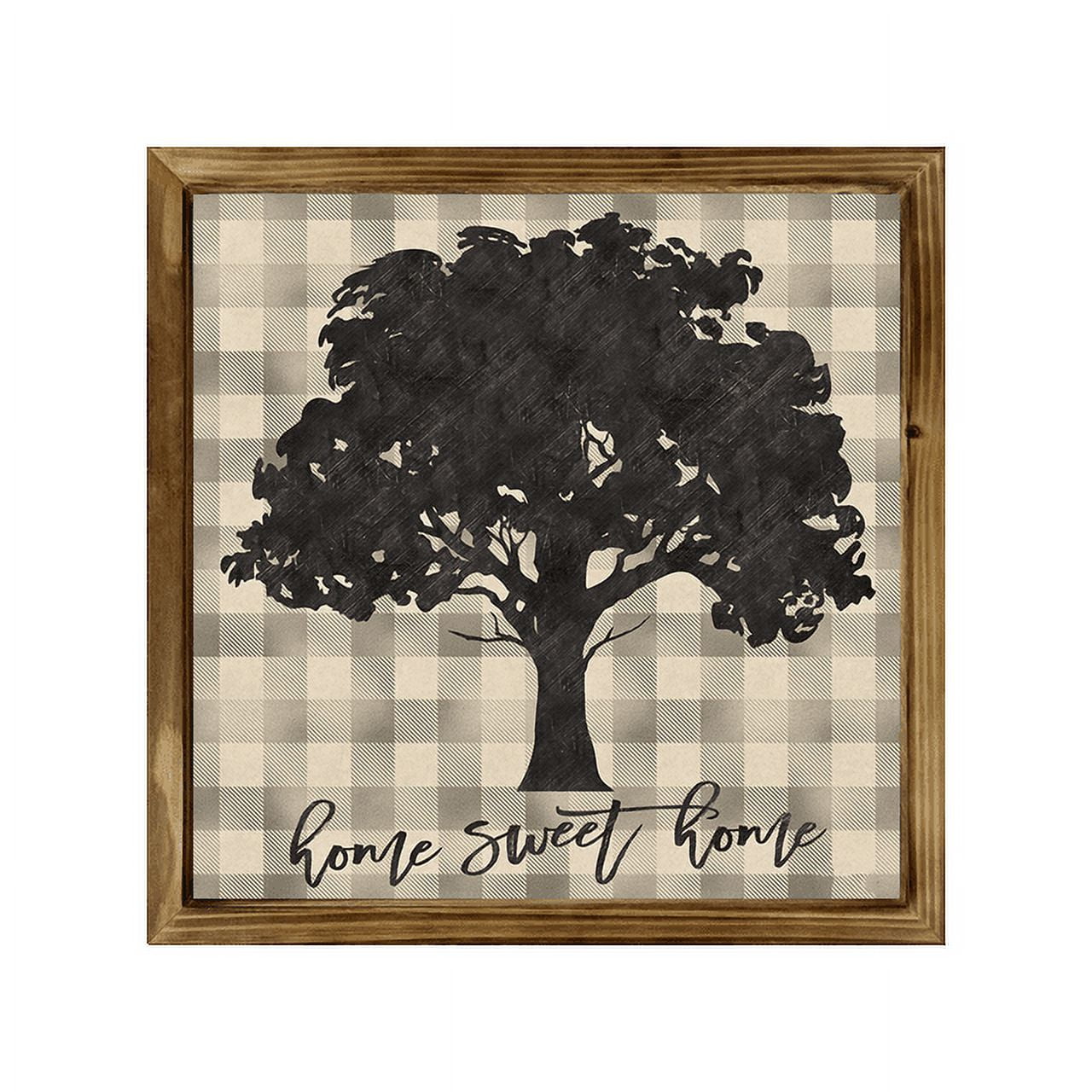 Eveokoki Home Sweet Home Square Rustic Wood Signs,Vintage Wooden