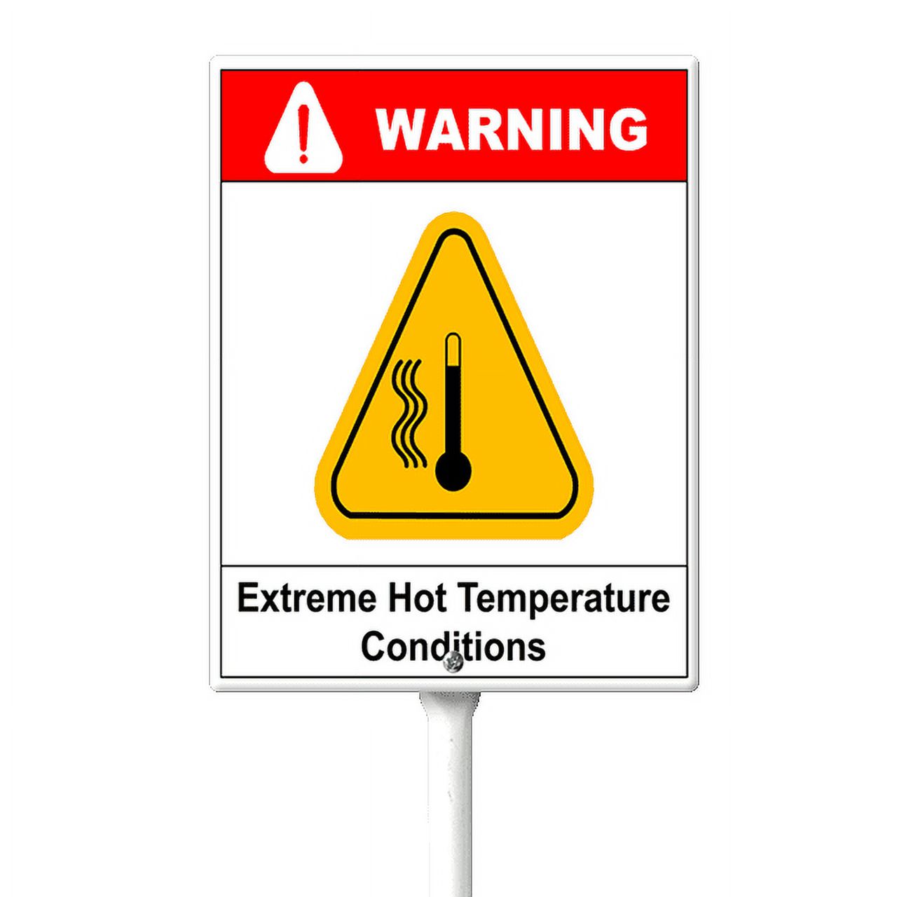 Eveokoki Hot Temperature Yard Sign with Stake 4.6x6inch Rustproof ...