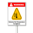 thumbnail image 1 of Eveokoki Hot Temperature Yard Sign with Stake 7x8.8inch Rustproof Outdoor Aluminum Sign for Yard Garden Lawn Street Outdoor, 1 of 6