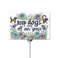 thumbnail image 1 of Eveokoki Keep Dogs Off Our Grass Sign, 12" x8" Stay Off Grass Aluminum Signs with Metal Stakes,UV Protected,Weatherproof,Fade Resistant,Easy to Mount, 1 of 6