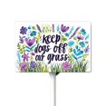 thumbnail image 1 of Eveokoki Keep Dogs Off Our Grass Sign, 12" x8" Stay Off Grass Aluminum Signs with Metal Stakes,UV Protected,Weatherproof,Fade Resistant,Easy to Mount, 1 of 6