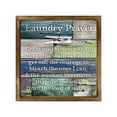 thumbnail image 1 of Eveokoki Laundry Prayer Sign 8x8 Inch, Rustic Farmhouse Decor Home Sign, Wall Decorations Living Room, Modern Farmhouse Wall Decor, Laundry Sign and Laundry Room Decor with Solid Wood Frame, 1 of 5