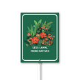 thumbnail image 1 of Eveokoki Less Lawn More Natives - Native Plant Garden Sign - Native Pollinator Sign - Save The Bees Sign - 8" x 12" Weatherproof Aluminum Sign for Outdoor Use, 1 of 6