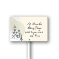 Eveokoki Let December Bring Peace Your Heart Home Yard Signs Christmas Lawn Outdoor Decoration for Xmas Winter Holiday Art Yard Lawn Sign with Metal Stakes For Home Garden Front Decorations