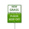 thumbnail image 1 of Eveokoki New Grass Growing Keep Off Yard Sign with Stakes 4.6x6Inches, Sturdy Aluminum Yard Signs Rust Free, Keep Off The Grass Yard Sign, Stay Off Grass Signs, Easy to Install, 1 of 6