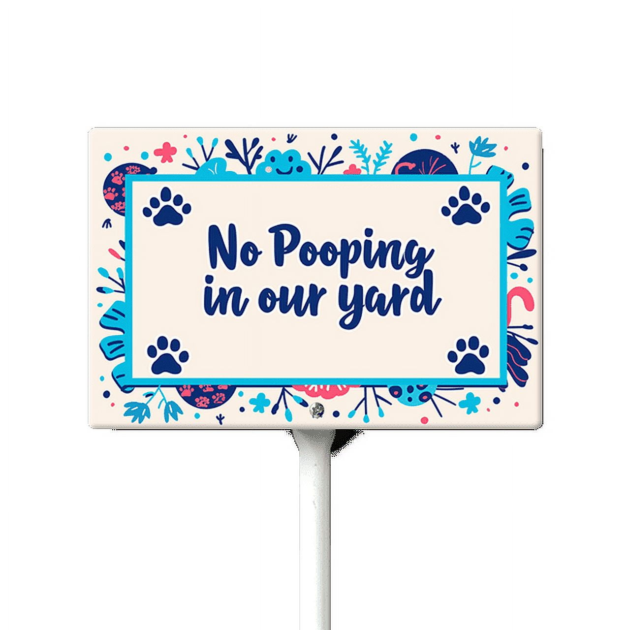 Eveokoki No Pooping In Our Yard Sign, No poop sign, 12 x 8 Inch ...