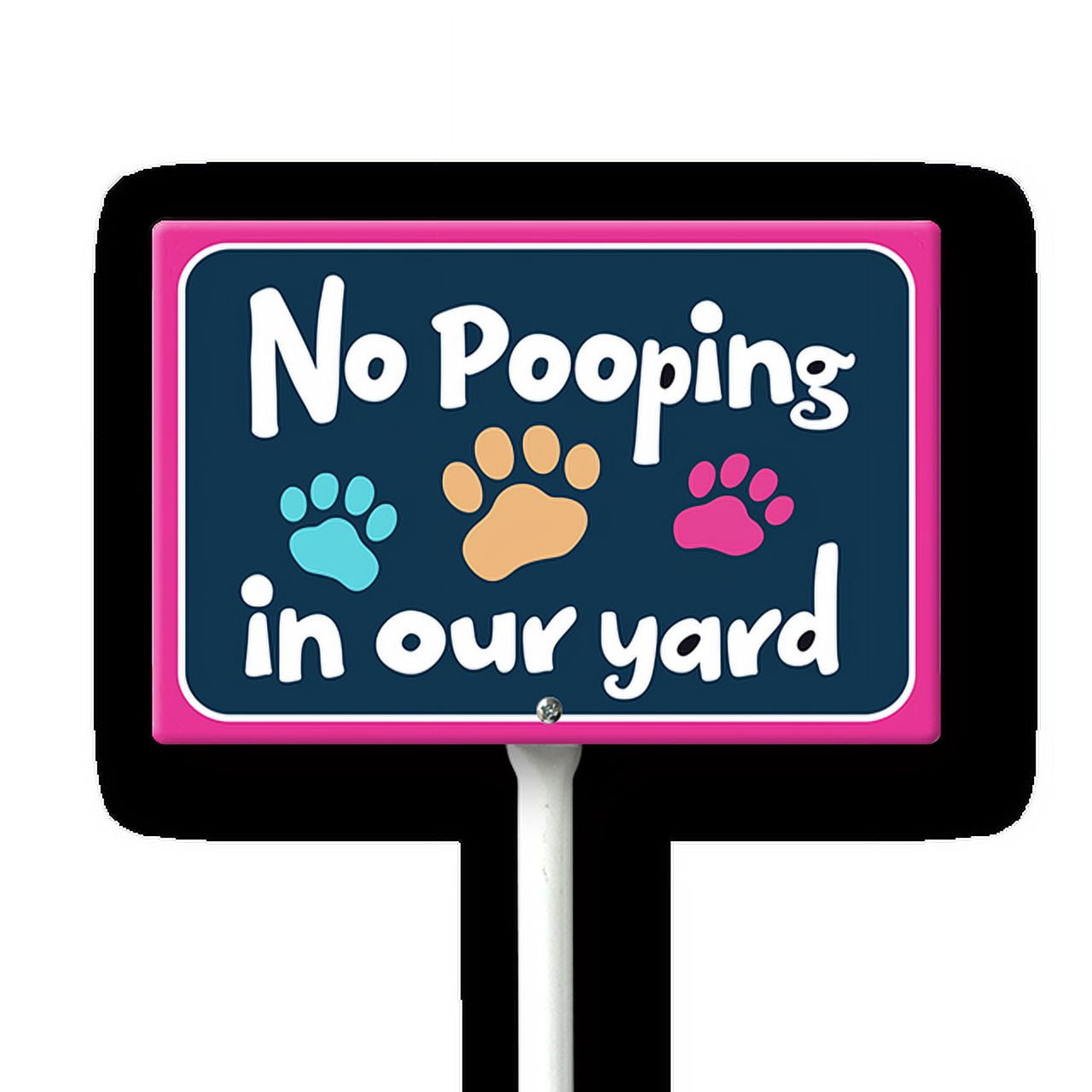 Eveokoki No Pooping In Our Yard Sign, No poop sign, 12 x 8 Inch ...