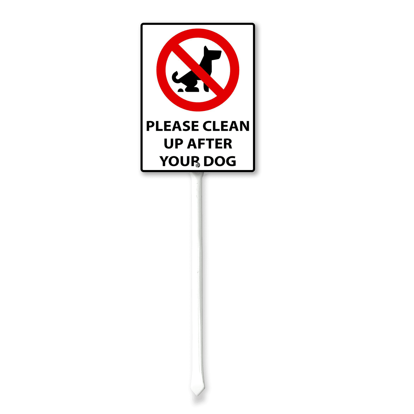 Eveokoki Please Clean Up After Your Dog Yard Sign with Metal Stake