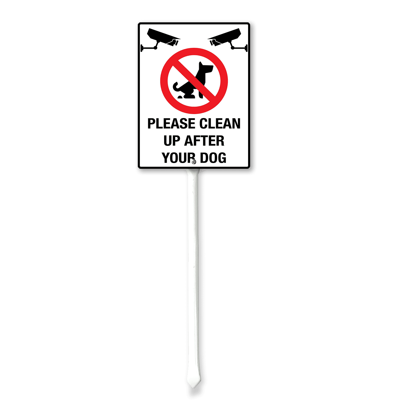 Eveokoki Please Clean Up After Your Dog Yard Sign with Metal Stake