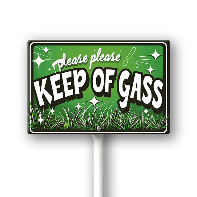 Eveokoki Please Keep Off The Grass Sign 12" x 8" Stay Off Grass Yard ...