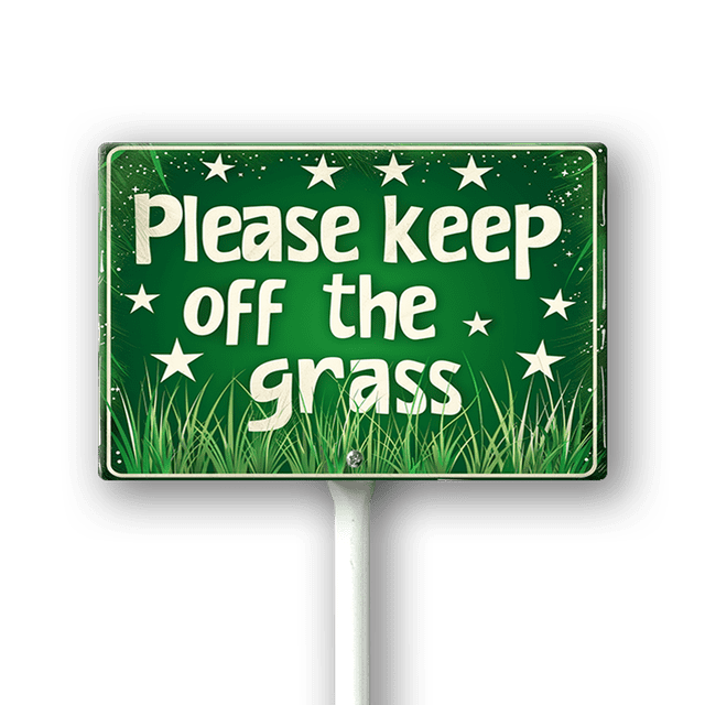Eveokoki Please Keep Off The Grass Sign 12" x 8" Stay Off Grass Yard ...