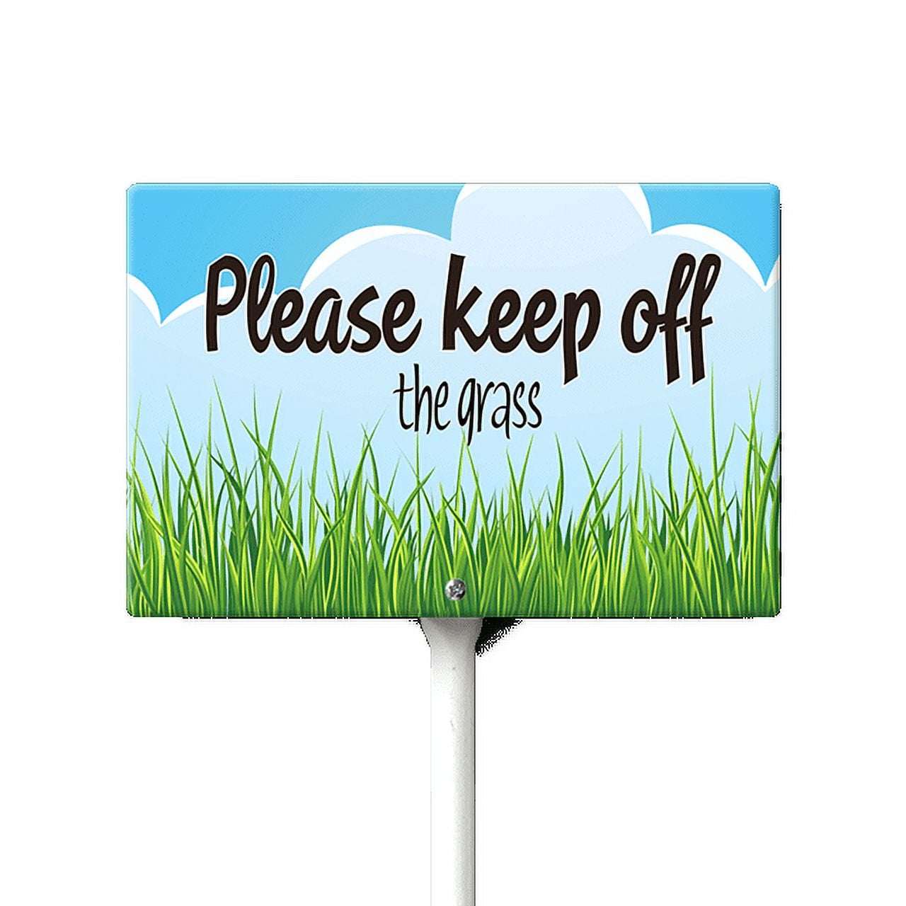 Eveokoki Please Keep Off The Grass Sign 12" x 8" Stay Off Grass Yard ...