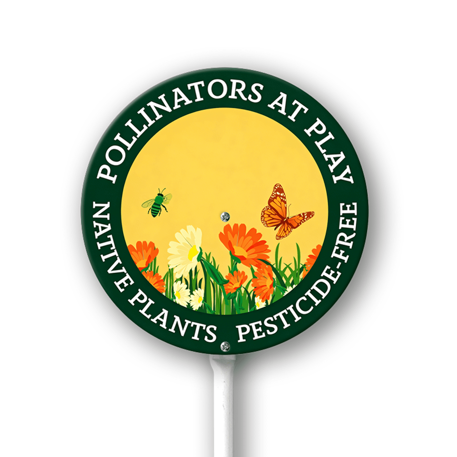 Eveokoki Pollinators at Play Native Plants Pesticide-Free Garden Sign ...