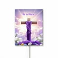 Eveokoki He Is Risen Yard Signs with Metal Stakes Outdoor Decorations ...