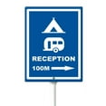 thumbnail image 1 of Eveokoki Road Traffic Sign Campreception Yard Sign with Stake 8x12inch Rustproof Outdoor Aluminum Sign for Yard Garden Lawn Street Outdoor, 1 of 6
