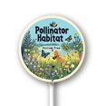 thumbnail image 1 of Eveokoki Round (9.2X9.2) IN Pollinator Habitat Pestiside Free Yard Sign with Stake Rustproof Aluminum Bee Lawn Signs Stand for Home Garden Yard Decorations Outdoor, 1 of 6