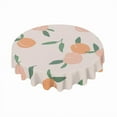 thumbnail image 1 of Eveokoki Round Vinyl Tablecloth 60 inch Trendy Peaches Tablecloth Waterproof Oilproof Tablecloth Wipeable Tablecloth Decorative Table Cover Picnic Tablecloth, 1 of 5