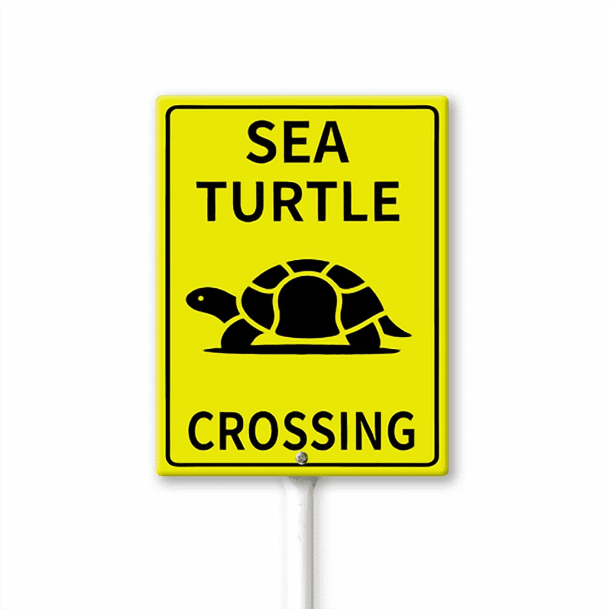 Eveokoki Sea Turtle Crossing Yard Sign With Metal Stake For ...
