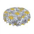 thumbnail image 1 of Eveokoki Sketch Style Daisy Flower Tablecloth Round Table Cloth 60 Inch Washable Waterproof Table Cover Tabletop Decoration for Restaurant, Picnic, Indoor and Outdoor Dining, 1 of 5