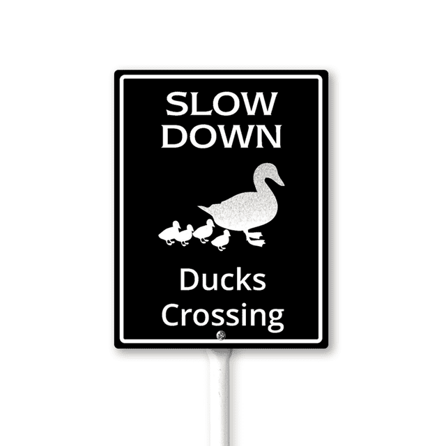 Eveokoki Slow Down Ducks Crossing Sign With Stake For Neighborhoods ...