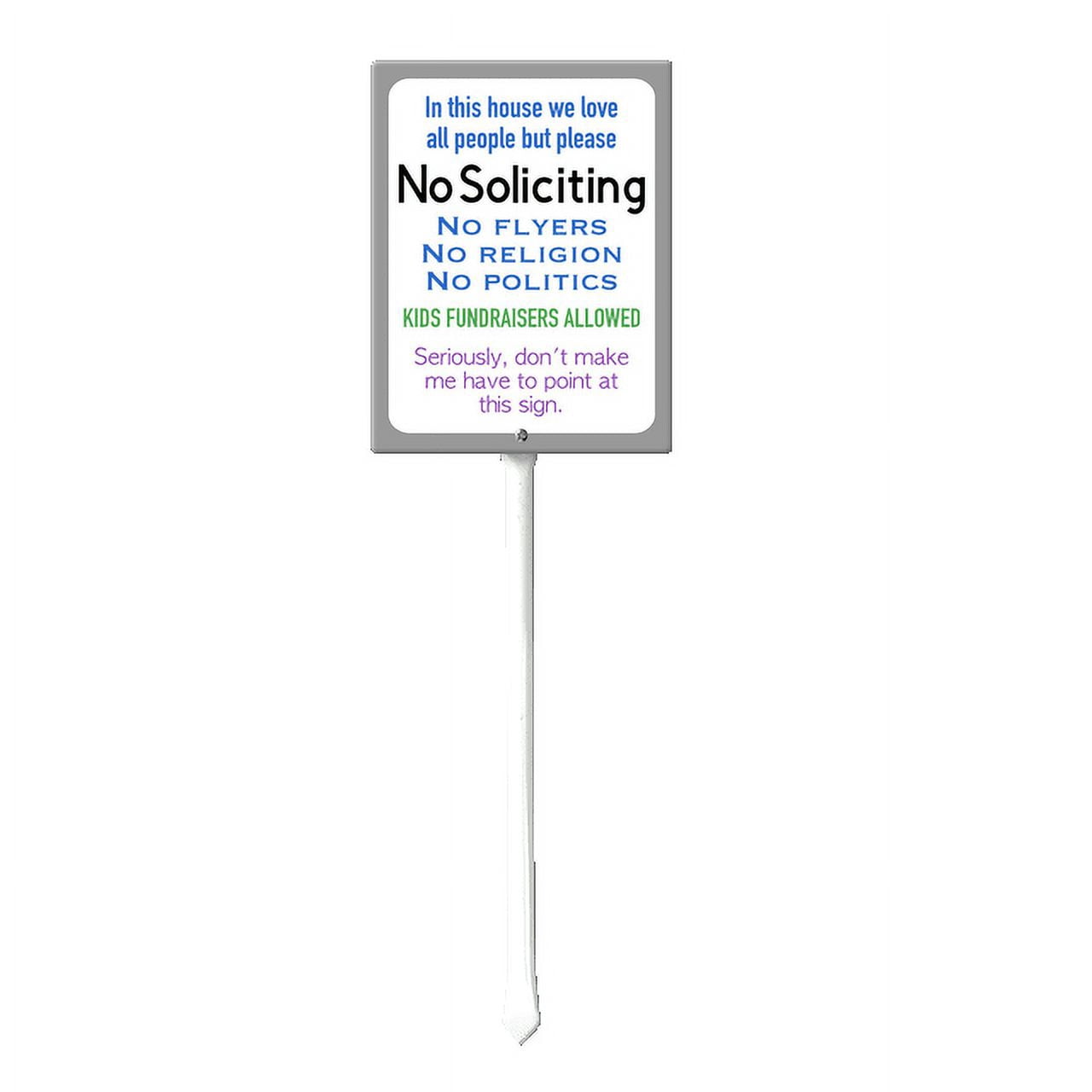 Eveokoki No Soliciting Sign for House - Metal No Soliciting Yard Sign ...