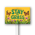 thumbnail image 1 of Eveokoki Stay Off Grass Sign with Metal Stakes, 12" x 8" Stay Off Grass Aluminum Signs, UV Protected, Weatherproof, Ink Printing, Fade Resistant, Easy to Mount, 1 of 6