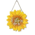 thumbnail image 1 of Eveokoki Summer Door Sign Sunflower Welcome Home Door Hanger Vintage Door Sign Front for Door Decoration Wreaths Decorations Door Hanging Farmhouse Porch Wall Outdoor 12"x12", 1 of 5