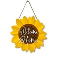 thumbnail image 1 of Eveokoki Summer Door Sign Sunflower Welcome Home Door Hanger Vintage Door Sign Front for Door Decoration Wreaths Decorations Door Hanging Farmhouse Porch Wall Outdoor 12"x12", 1 of 5