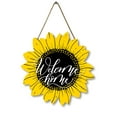 thumbnail image 1 of Eveokoki Summer Door Sign Sunflower Welcome Home Door Hanger Vintage Door Sign Front for Door Decoration Wreaths Decorations Door Hanging Farmhouse Porch Wall Outdoor 12"x12", 1 of 5