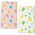 thumbnail image 1 of Eveokoki Summer Fruits Pineapple Kitchen Dish Towels, 16 x 24 Inch Seasonal Spring Summer Ultra Absorbent Drying Cloth Tea Towels for Cooking Baking Set of 2, 1 of 5
