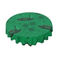 thumbnail image 1 of Eveokoki Tablecloth Round 60 Inch Patrick Day Green Table Cloth Farmhouse St Patrick's Day Tablecloth for Kitchen Holiday Picnic Party Dinner Room Outdoor Decor, 1 of 5