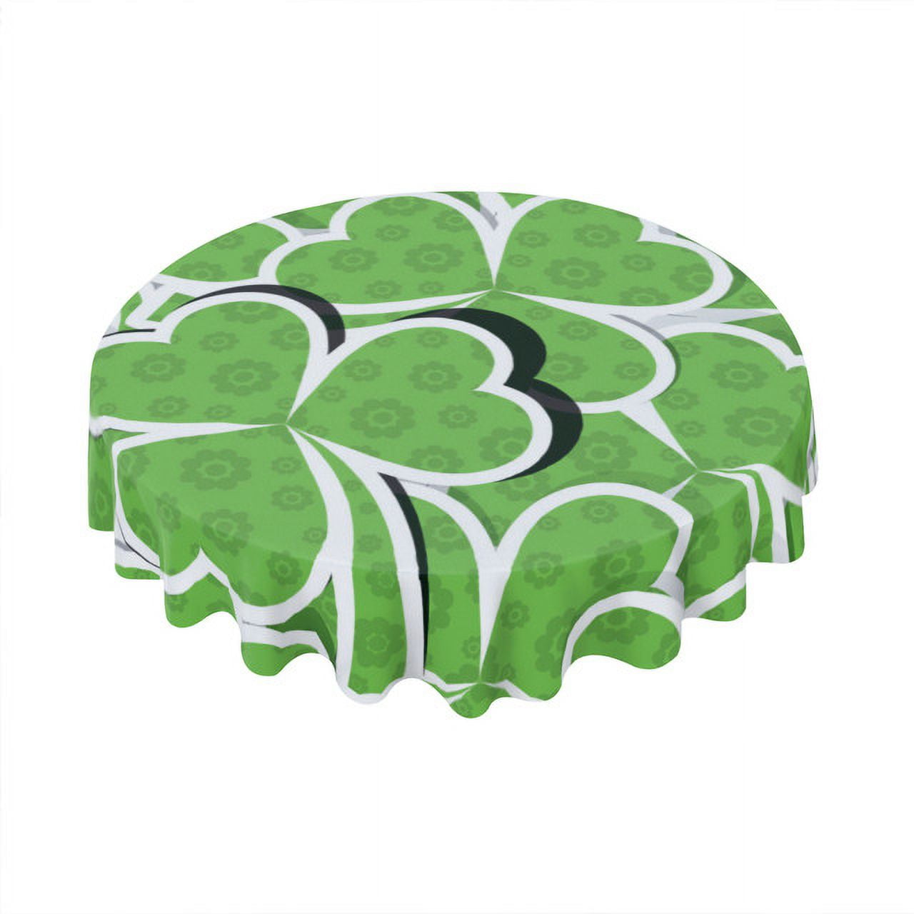 Eveokoki Tablecloth Round 60 Inch Template St Patricks Day Table Cloth
