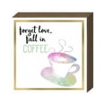 thumbnail image 1 of Eveokoki Tall In Coffee Box Sign Wood Box Sign Funny Coffee Bar Signs Wood Farmhouse Coffee Wall and Tabletop Decoration for Home Housewarming Coffee Bar 5.2 Inch, 1 of 5