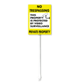 thumbnail image 1 of Eveokoki No Trespassing Private Property Yard Sign with Stake 7x8.8inch Yard Decoration Rustproof Outdoor Aluminum Sign for Yard Garden Lawn Street Outdoor, 1 of 1