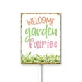 thumbnail image 1 of Eveokoki Welcome Garden Fairies Sign for Yard with Stake 8x12Inch Yard Decoration Rustproof Outdoor Aluminum Sign for Yard Garden Lawn Street Outdoor, 1 of 6