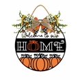 thumbnail image 1 of Eveokoki Welcome To Our Home Hanging Sign Front Door Decor Fall Decorative Wooden Signs Rustic Porch Decoration for Home Office Garden Farmhouse 12 Inch, 1 of 4