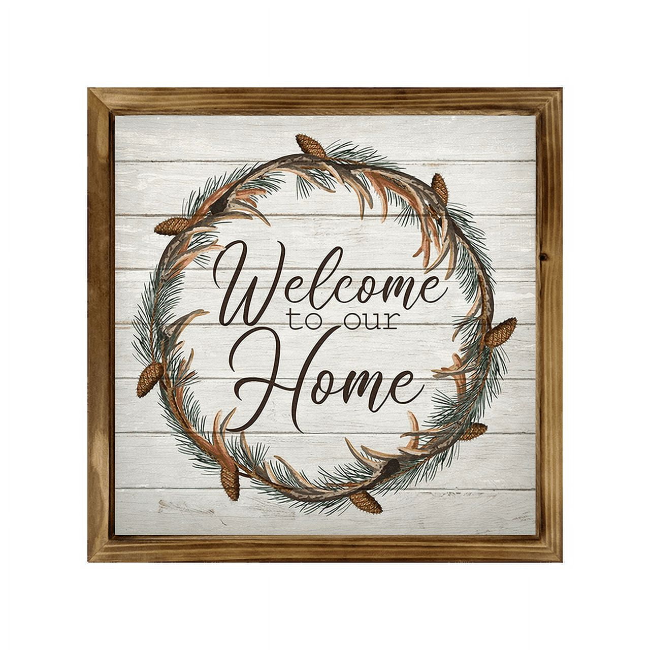 Eveokoki To Our Home Square Rustic Wood Signs,Vintage Wooden