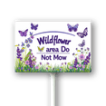 thumbnail image 1 of Eveokoki Wildflower Area Do Not Mow Sign with Metal Stake 8 x 12 Inches No Mow May Yard Sign No Mow Signs Aluminum ​Garden Signs Outdoor for Lawn Yard Garden Decor, Easy to Install, 1 of 6