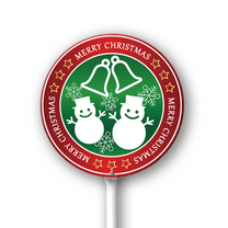 Eveokoki Yard Sign with Stakes Merry Christmas Snowman Lawn Sign Winter Lawn Patio Yard Decorations for Holiday Party Home Lawn Pathway Walkway Decorations Supplies, 9.2x9.2Inch