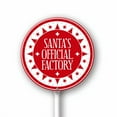 thumbnail image 1 of Eveokoki Yard Sign with Stakes Santa's Official Factory Sign Colorful Patio Yard Decorations for Holiday Party Home Lawn Pathway Walkway Decorations Supplies, 9.2x9.2Inch, 1 of 4