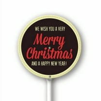 Eveokoki Yard Sign with Stakes Wish You A Christmas Sign Colorful Patio Yard Decorations for Holiday Party Home Lawn Pathway Walkway Decorations Supplies, 9.2x9.2Inch