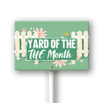 thumbnail image 1 of Eveokoki Yard of The Month Lawn Yard Sign 12" x 8" Aluminum Yard Signs with Metal Stakes, 1 of 6