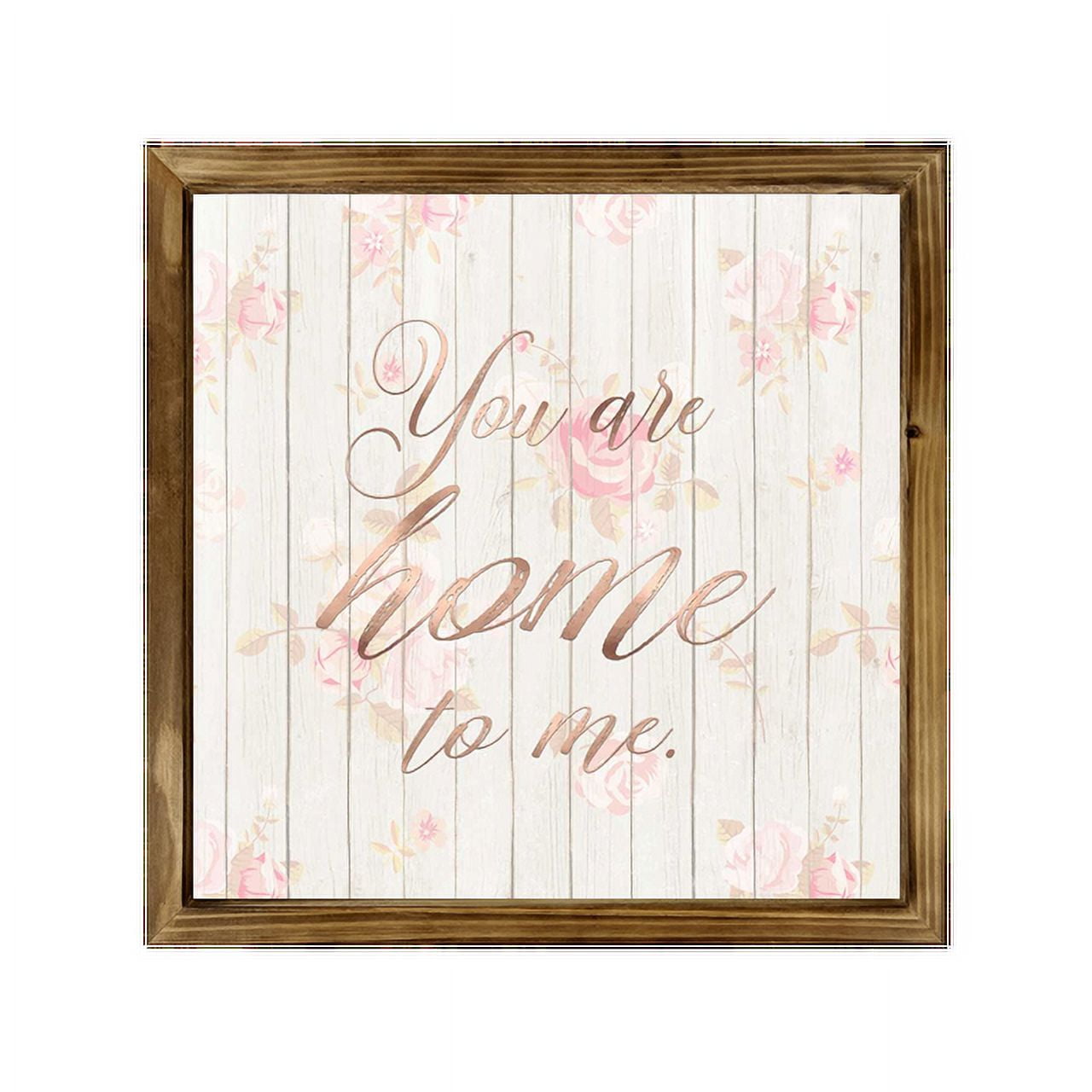 Eveokoki You Are Home To Me Square Rustic Wood Signs,Vintage Wooden