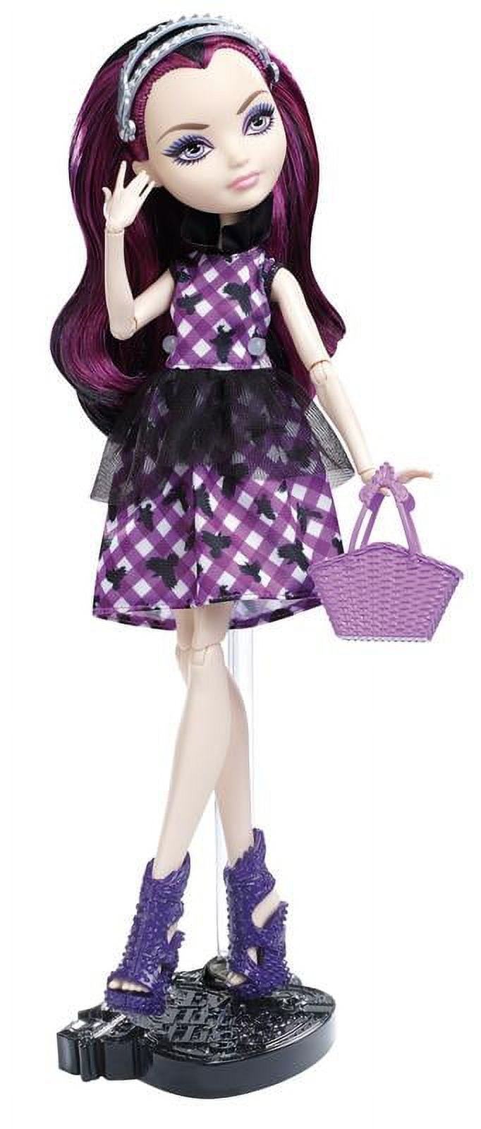 Mattel Ever After High Raven Queen Doll Wings Purses Accessories Purple  Hair 