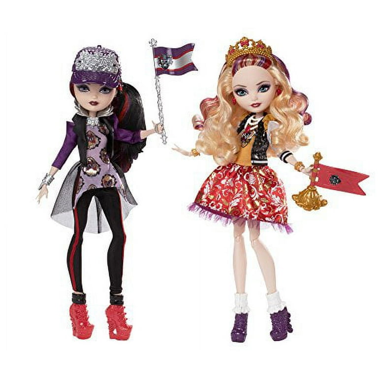 Ever After High School Spirit Apple White and Raven Queen Doll  (2-Pack)(Discontinued by manufacturer) 