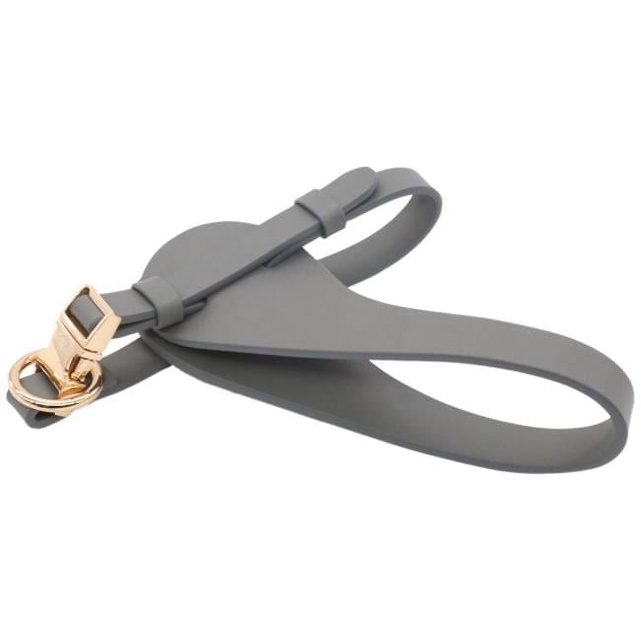 Ever-Craft Boutique Series Adjustable Designer Leather Dog Harness, Grey - Small