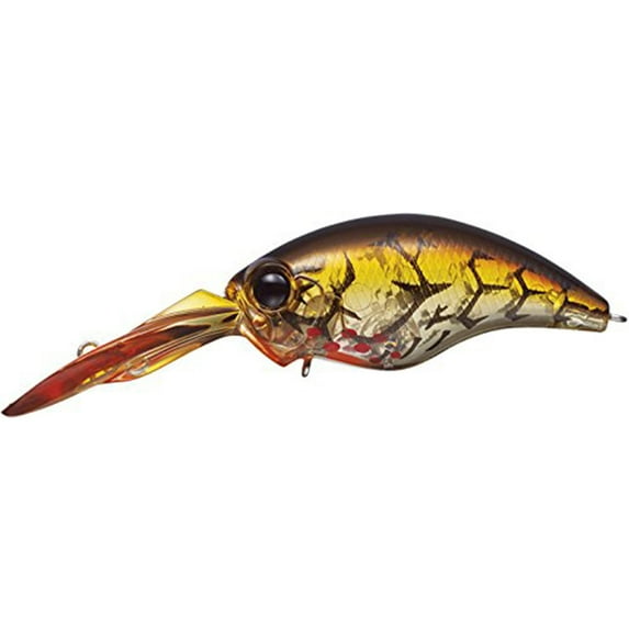 Ever Green WH-8 Crankbait 2-1/3" Lure 9/16 Ounce Bleeding Brown Craw, WH-8-81
