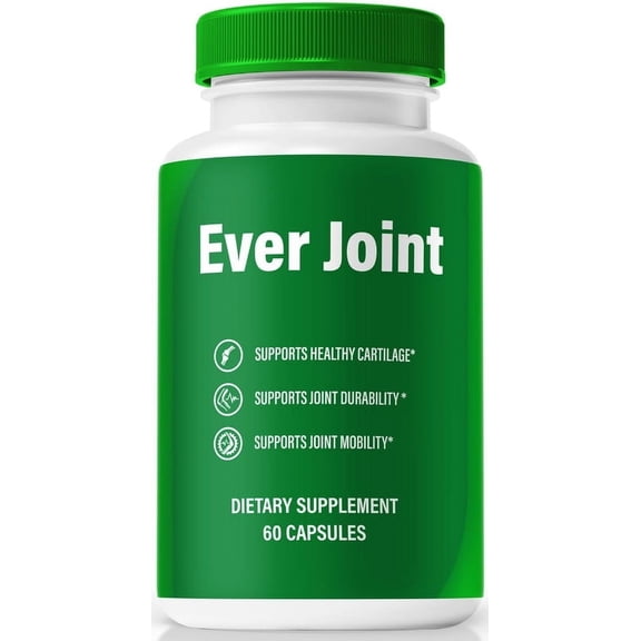 Ever Joint Capsules Premium All-Natural Bones & Joint Support Pills Formulated for Enhanced Flexibility and a Full Range of Motion, Official EverJoint Reviews (60 Capsules)