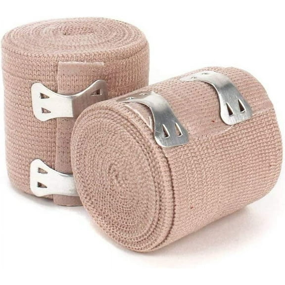Ever Ready First Aid 2" Elastic Bandage Wrap with Clips - Box of 10